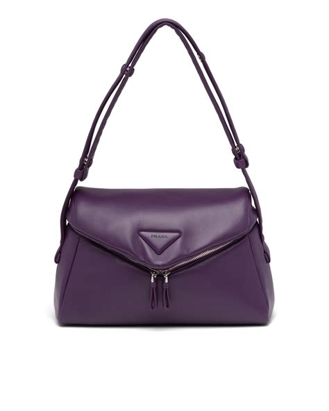 padded nappa leather prada signaux bag